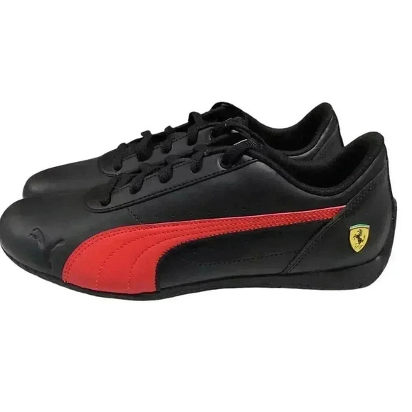 Puma Scuderia Ferrari Neo Cat Motorsport Shoes Mens 9.5 Black Red 307812 01 - Picture 6 of 8